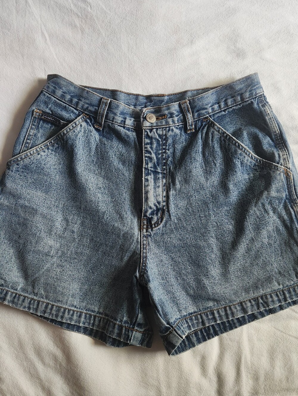 3/50$ ○ VINTAGE JONATHAN G. BLUE DENIM SHORTS - 11